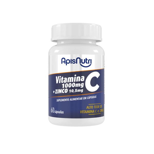 Suplemento de Vitamina C + Zinco 1.100mg