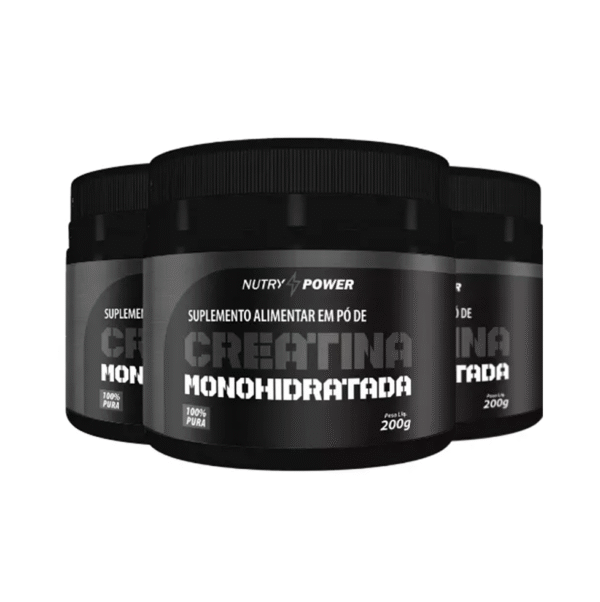 Kit 3x Creatina Monohidratada 200mg
